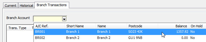 Branch Transactions